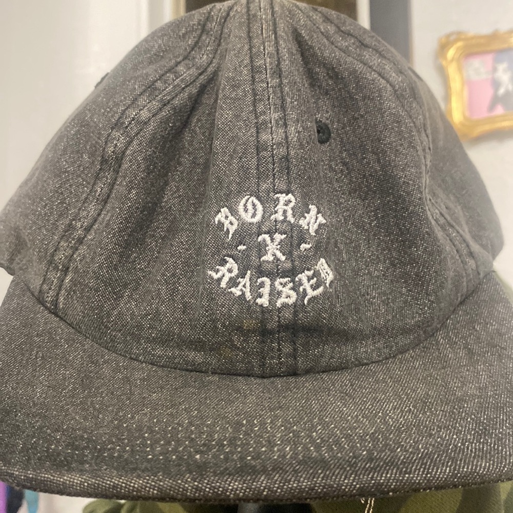 Born x raised dad cap